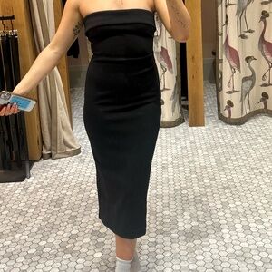 Black Aritzia strapless dress